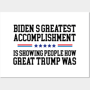 Funny Biden vs Trump president design Posters and Art